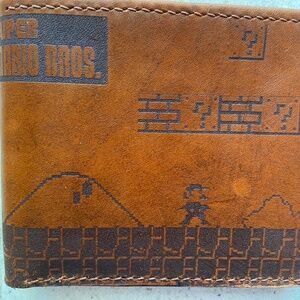 Handmade Super Mario Leather Wallet NWOT